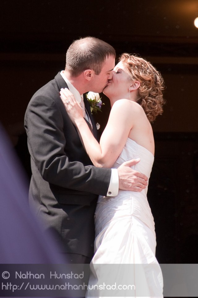 The bride and groom: Marissa McClure and Kurt Fisher.